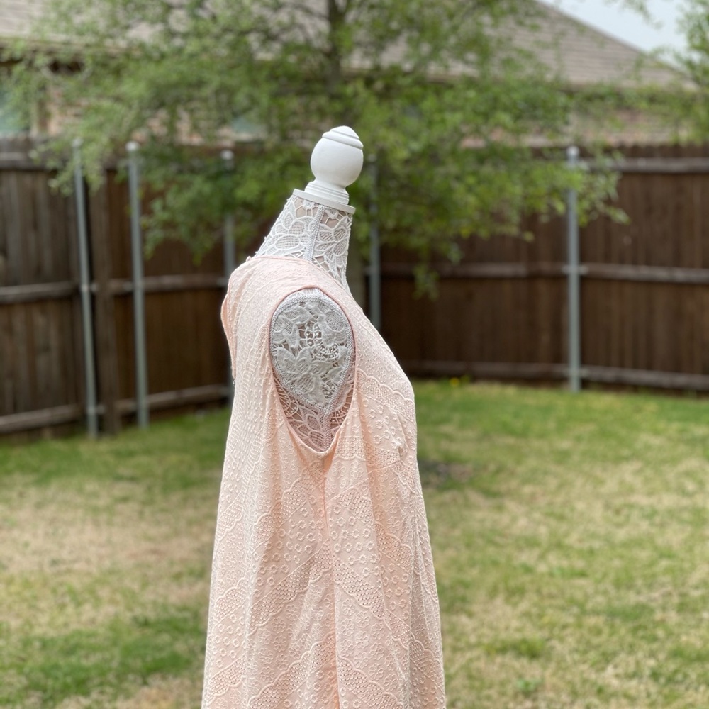 Calvin Klein Size 16 Peach Dress NWT - Picture 3 of 6